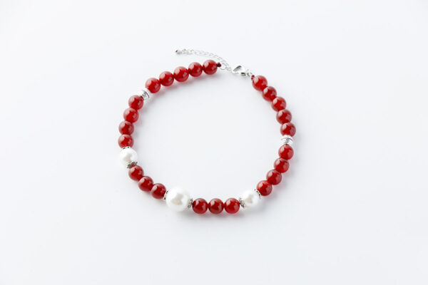 JADE DOG NECKLACE red