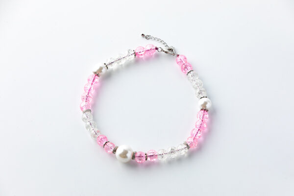 JADE DOG NECKLACE pink