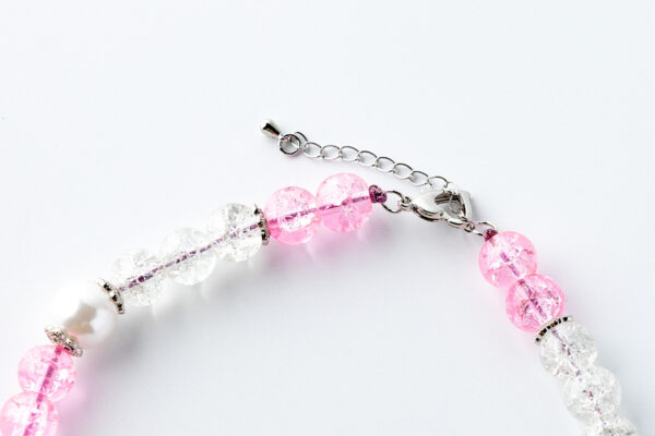 JADE DOG NECKLACE pink