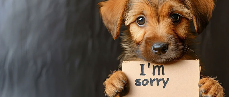 Dogs Say I’m Sorry